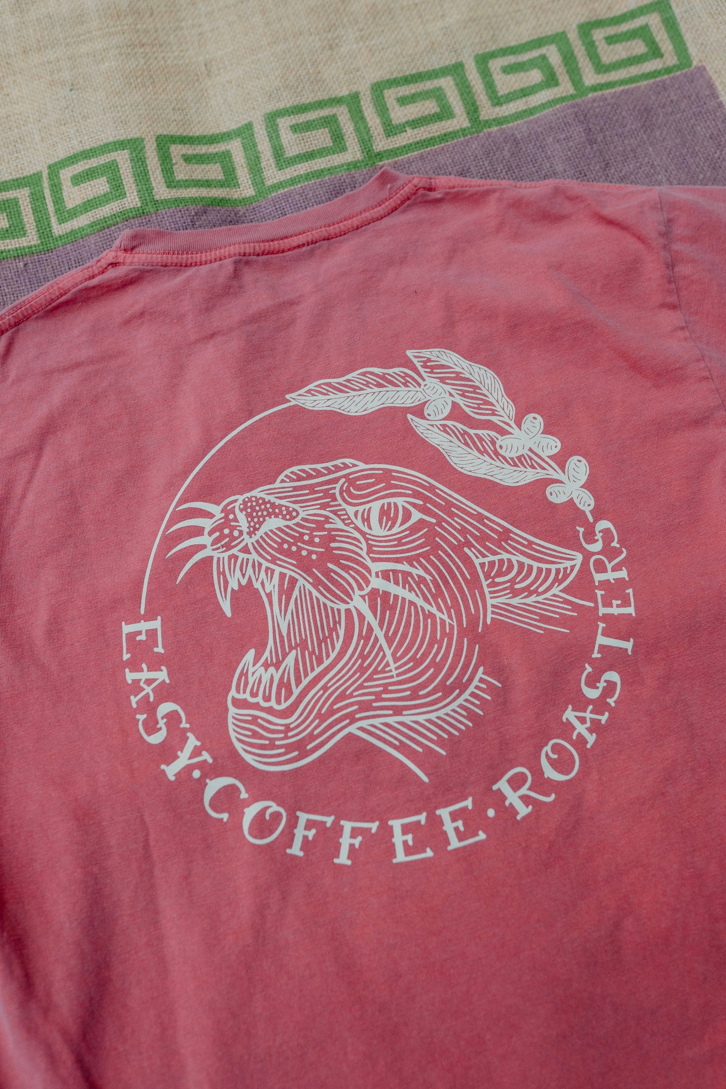 Easy Panther Long Sleeved Tee • Washed Red