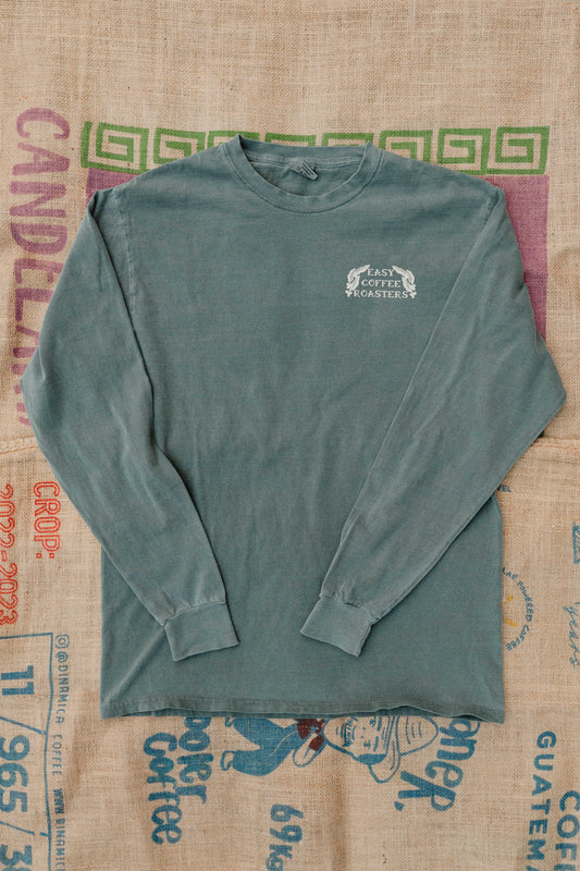 Easy Panther Long Sleeved Tee • Washed Green